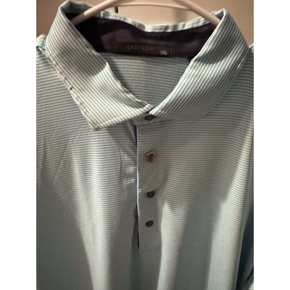 Greyson Men's Performance Polo Button Down Collar Preppy Golf‎  XXL EUC